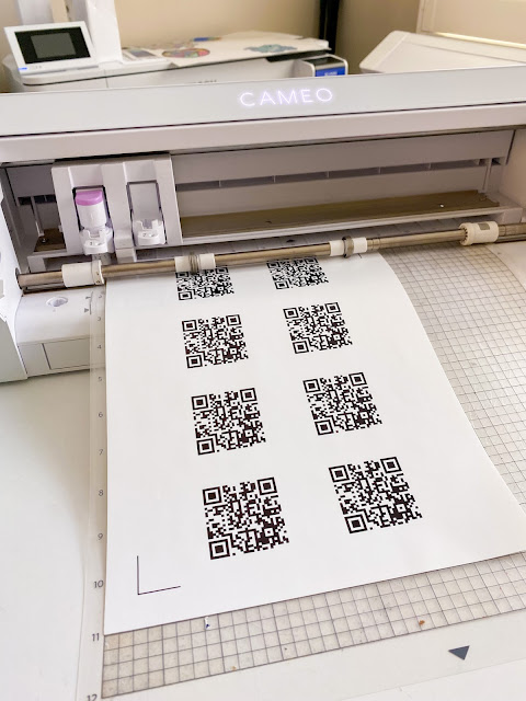 print and cut, stickers, qr code, sticker paper, online labels sticker paper