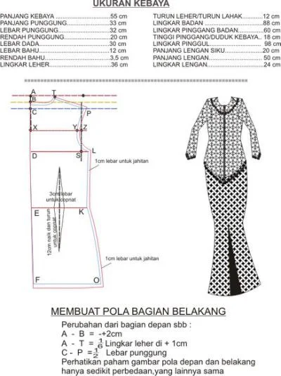 Tutorial Membuat Pola Baju Gamis Tutorial Lif Co Id - Membuat pola baju gamis