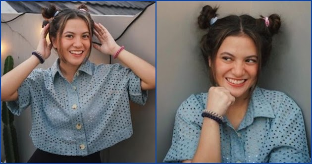 Foto Gaya Marsha Aruan dengan Rambut Dicepol Dua, Awet Muda Bak ABG Gak Kelihatan Sudah Berusia 25 Tahun!