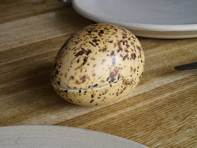 Smocked quail eggs