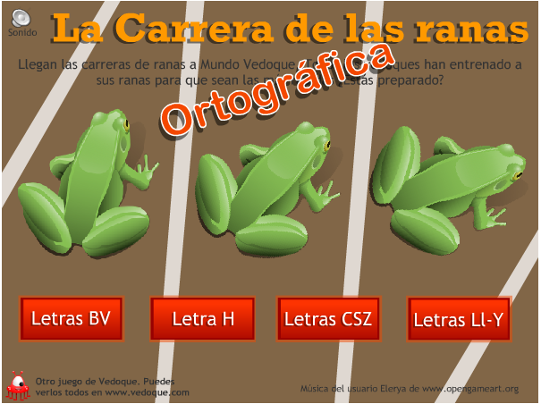 http://www.vedoque.com/juegos/juego.php?j=carrera-ranas-ortografia&