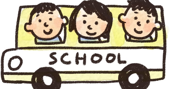 スクールバス 通学バスのイラスト ゆるかわいい無料イラスト素材集