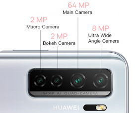 Huawei Nova 7SE 5G Cameras