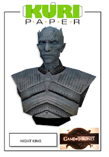 Kuri Paper - Busto Night King papercraft