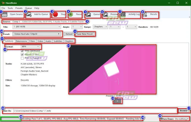 Mengecilkan Ukuran Video dengan Handbrake