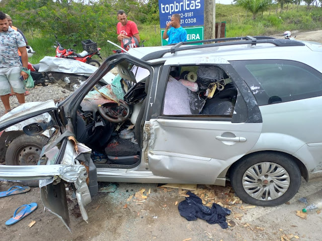 NAZARÉ: Acidente grave em frente a entrada da TOP Britas