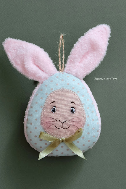 DIY cute fabric egg for Easter basket