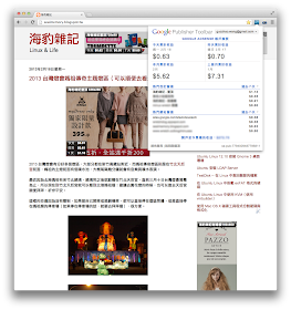 Google Publisher Toolbar 顯示廣告資訊