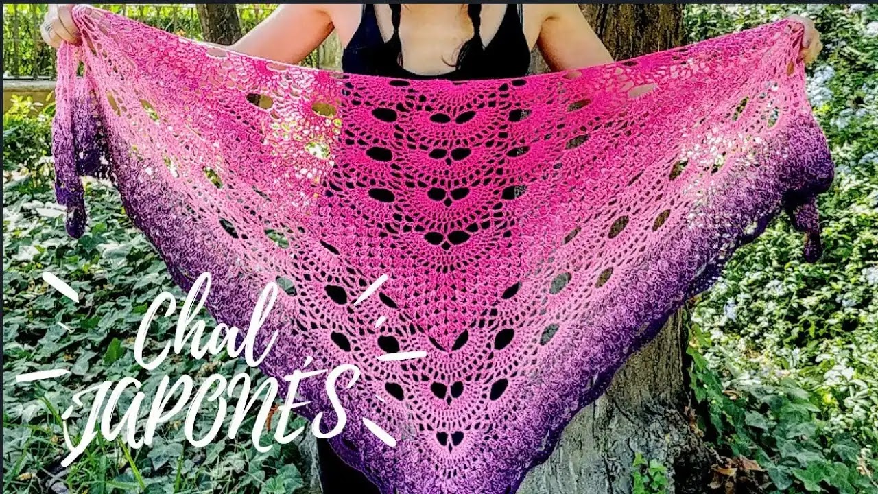 Chal Japonés Combinado a Crochet - Tutorial paso a paso