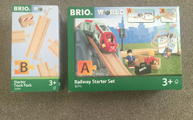 railway starter set and track set in box