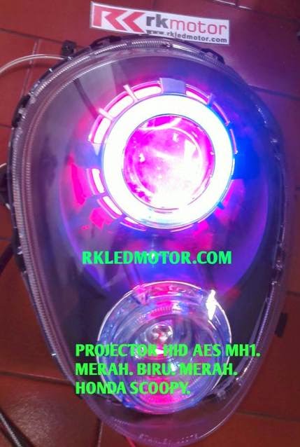 RK MOTOR LAMPU PROJECTOR HID LAMPU LED CREE