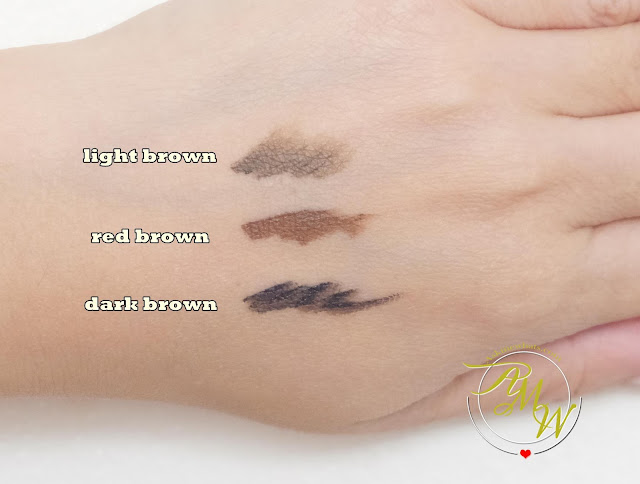 swatch photo of Project Vanity x Ellana Lifeproof Eyebrow Gel Review by Nikki Tiu 