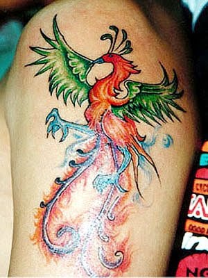 Phoenix Tattoo Design on Arm