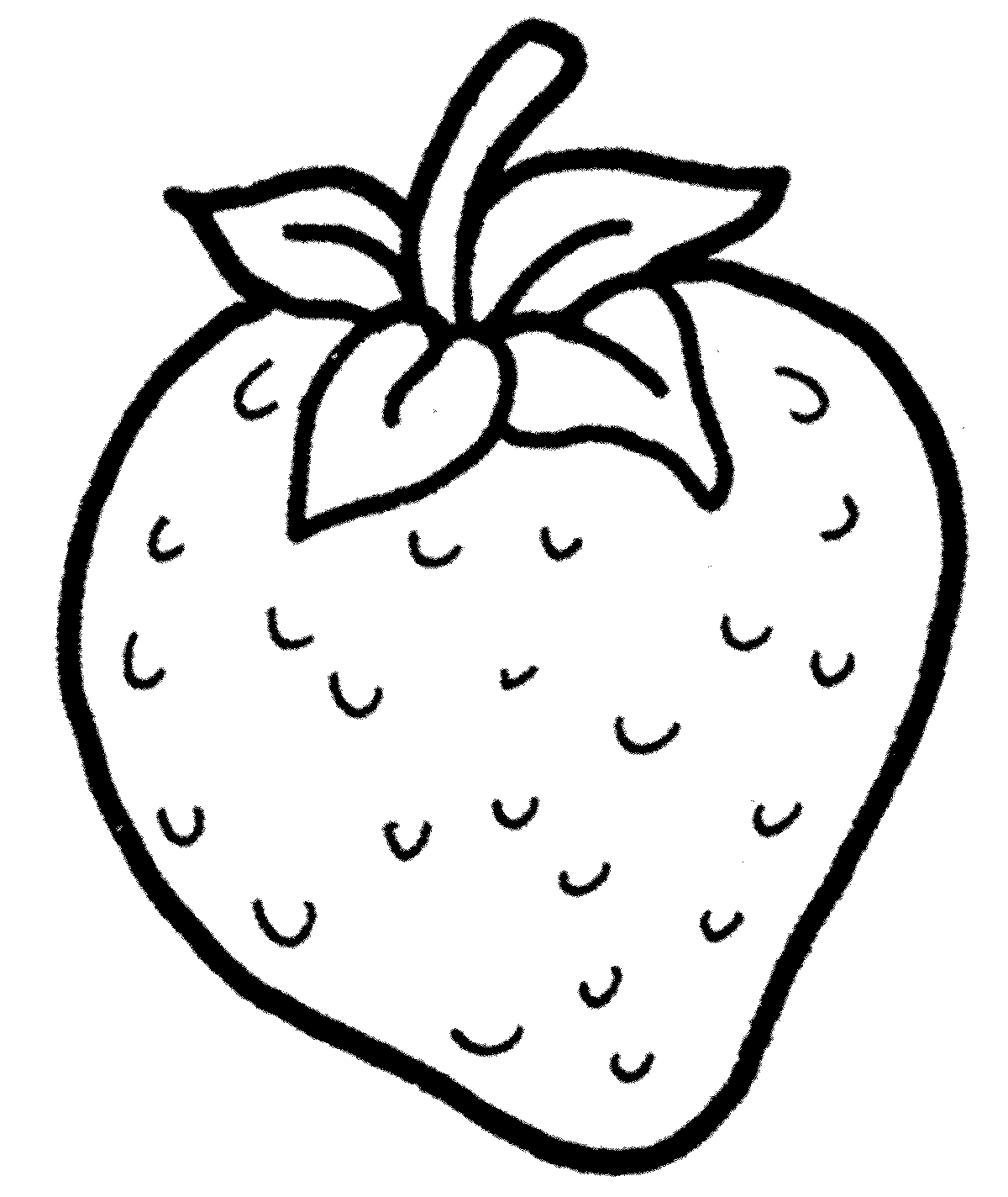 Mewarnai Gambar  Buah  Strawberry Untuk Anak  TK dan PAUD 