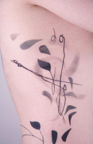 Amanda Wachob abstract tattoos