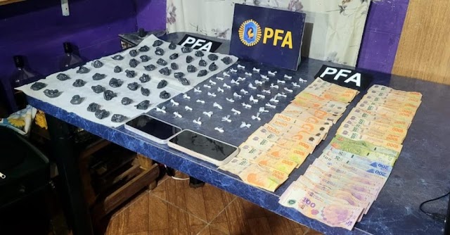 La Policía Federal incautó cocaína y marihuana y detuvo a una mujer en el asentamiento de La Bianca 