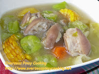 Nilagang Pata ng Baboy with Patola at Mais