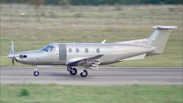 Pilatus PC-12 NG | Jetfly Aviation | Startup & Takeoff at Nancy Essey Airport