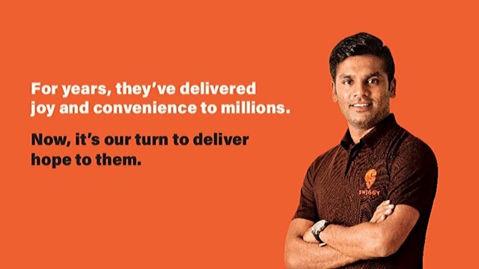 Financial support to the delivery man's by swiggy