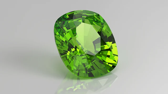 Loose green sapphire stone