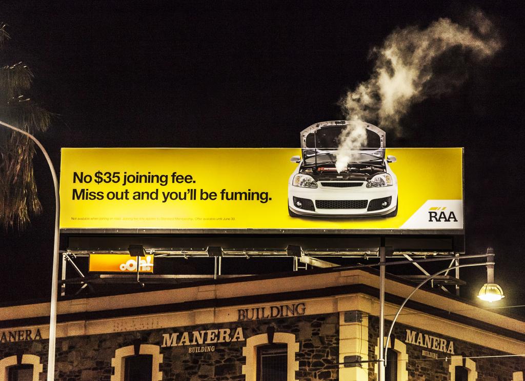 A Smoking Billboard for Royal Auto Association 