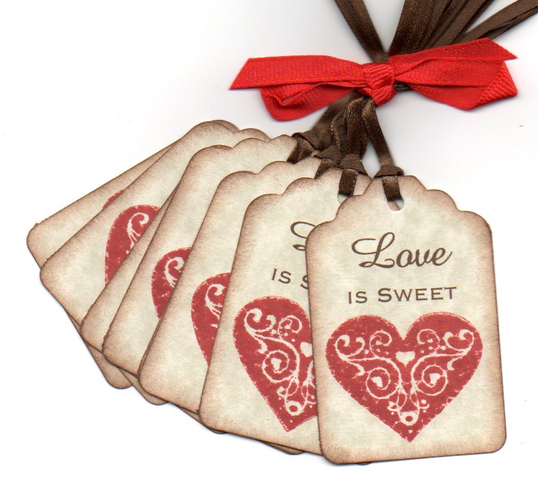 New Wedding Favor Tags in my Etsy Shop Love Is Sweet Favor Tags make a