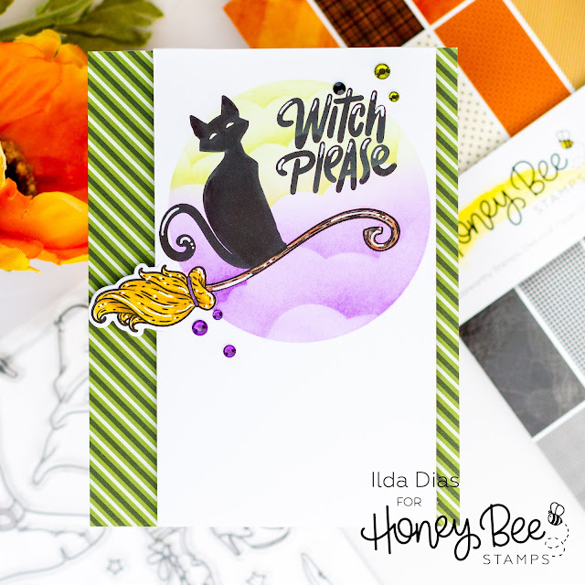 Witch Please, Halloween Card, Honey Bee Stamps, Punny, Spooktacular Release,Card Making, Stamping, Die Cutting, handmade card, ilovedoingallthingscrafty, Stamps, how to,