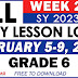 GRADE 6 DAILY LESSON LOGS (WEEK 2: Q3) FEB. 5-9, 2024