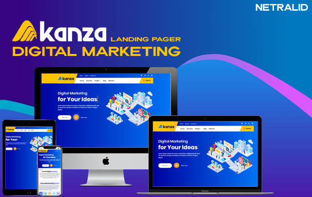 Akanza Clone Landing Page Responsive Blogger Template