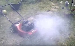 Lawn Mower Blow Out Black Smoke