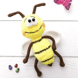 abeja amigurumi patrón gratis