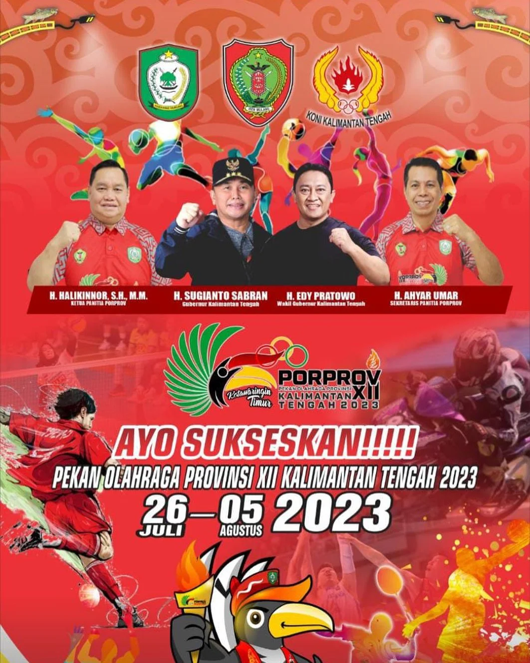 Malam ini Pembukaan Porprov Kalteng 2023, Hadirkan Band Repvublik