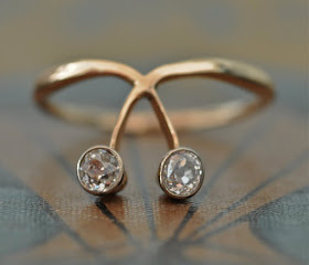 two stone diamond engagement ring