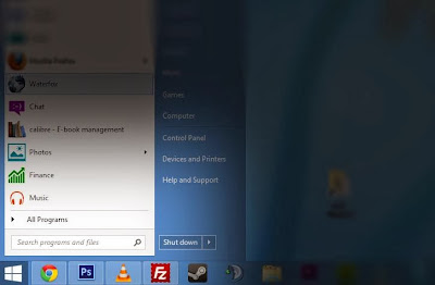 kembalinya tombol start di windows 8.1