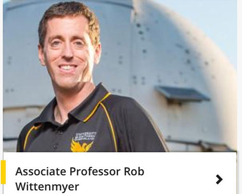 Associate Professor Rob Wittenmyer, USQ (Source: USQ)