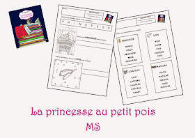 Fiches de travail MS - La princesse au petit pois