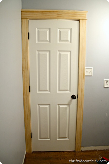 DIY craftsman door trim