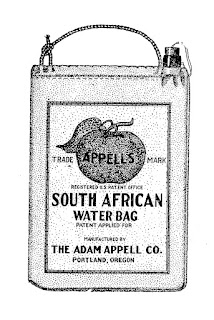 vintage ad illustration water bag