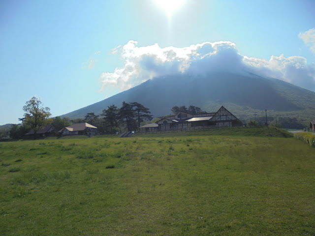 大山牧場みるくの里からの大山の眺望