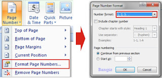 format page numbers