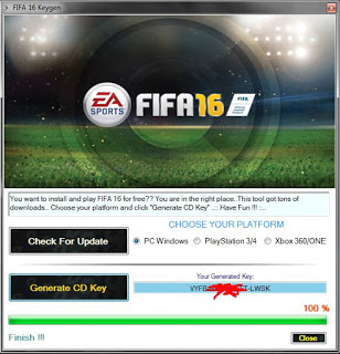 Serial Number FIFA 2016 100% Working