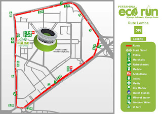 Rute 5K Pertamina Eco Run 2015 Jakarta