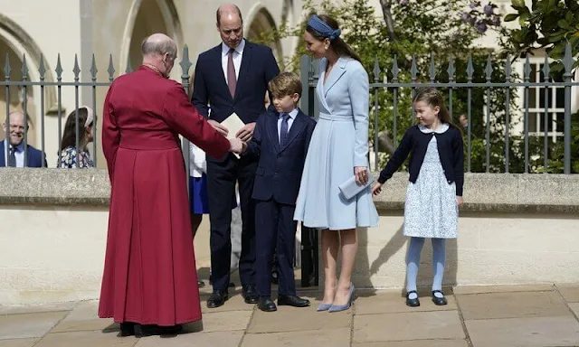 Kate Middleton. Princess Charlotte in Rachel Riley dress. Zara Tindall in LK Bennett polka-dot dress. Soler London dress. Peter Pilotto dress