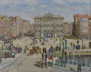 1891 : Schilderij voorstellend het Schielandshuis in 1891 maar gemaakt in 1978 (P. vd Doel)