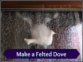 Make a felted dove