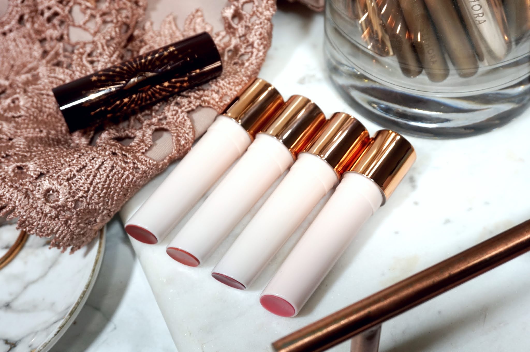 Charlotte Tilbury Hyaluronic HappiKiss Hydrating Lipstick Balms Review and Swatches