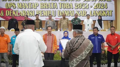 Delklarasi Plt Bupati Langkat