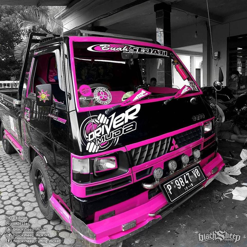 Pickup Cakep Banyuwangi BlackSheep Sticker