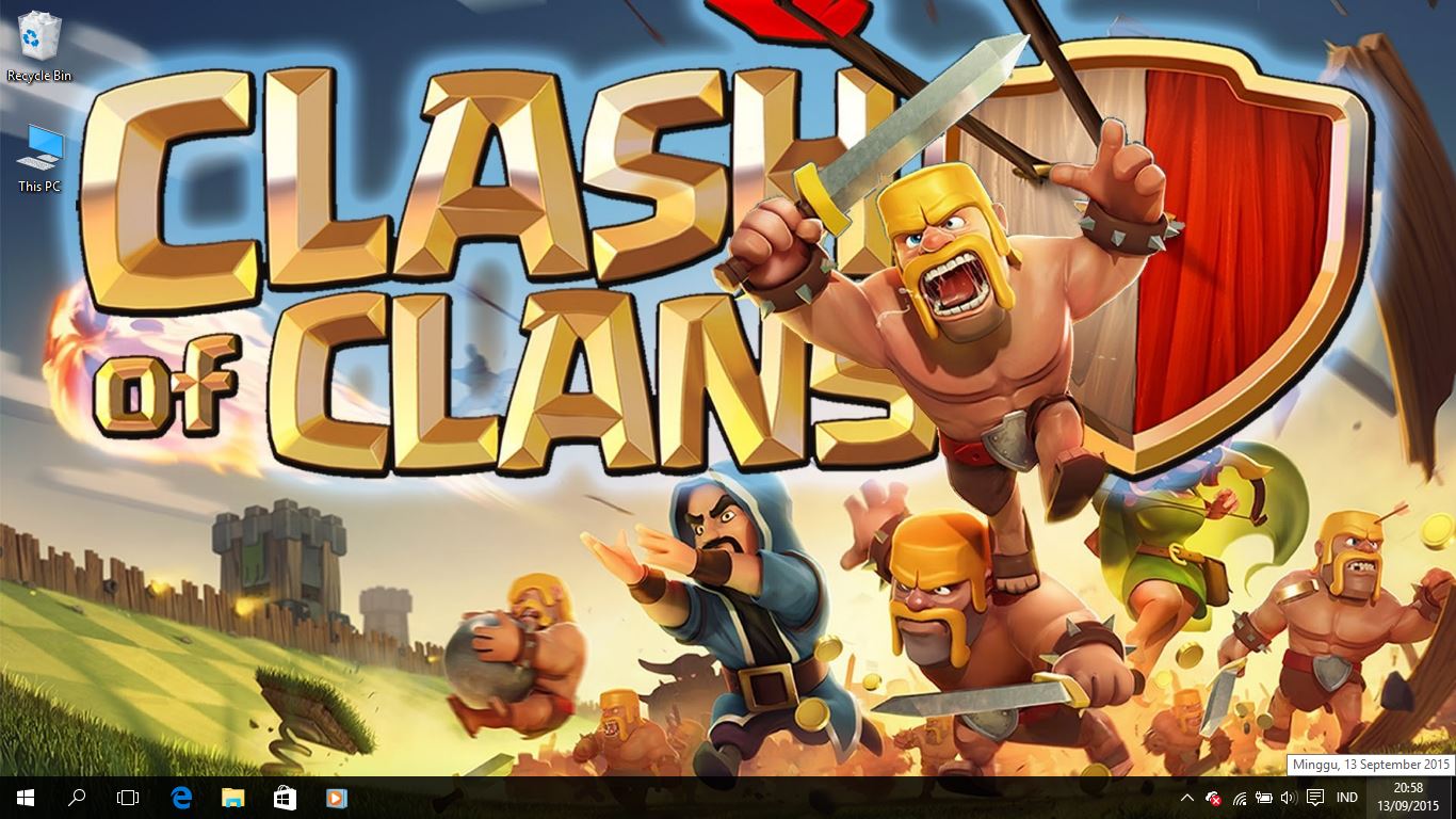 Clash Of Clans Theme For Windows 7 8 And 10 Save Themes