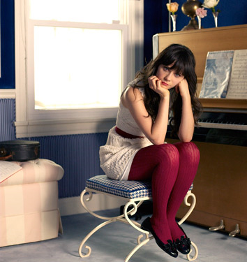Zooey Deschanel is about as darling as they come Here she is posing for the